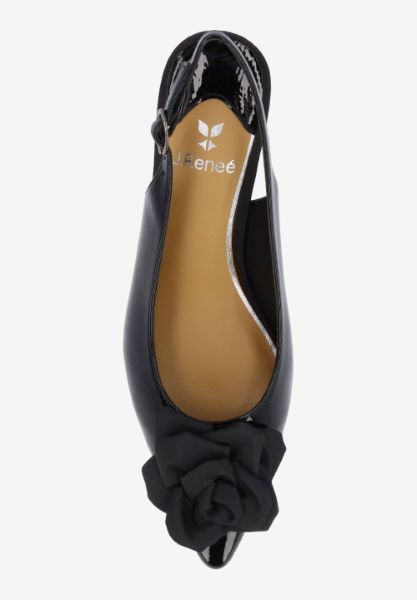 KENDRY-BLACK PATENT/GROSGRAIN  |  J Renee