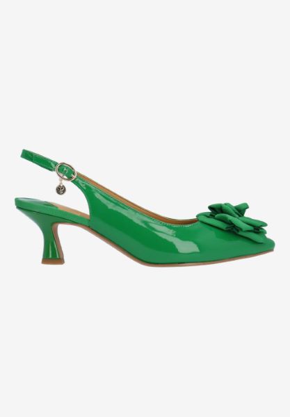 KENDRY-GREEN PATENT/GROSGRAIN  |  J Renee