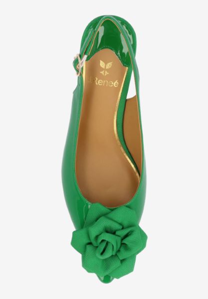 KENDRY-GREEN PATENT/GROSGRAIN  |  J Renee