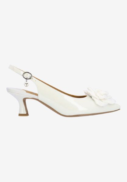 KENDRY-WHITE PATENT/GROSGRAIN  |  J Renee