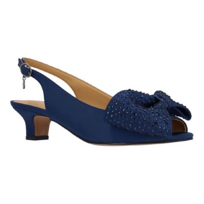 LIRAIN-NAVY SATIN | J Renee