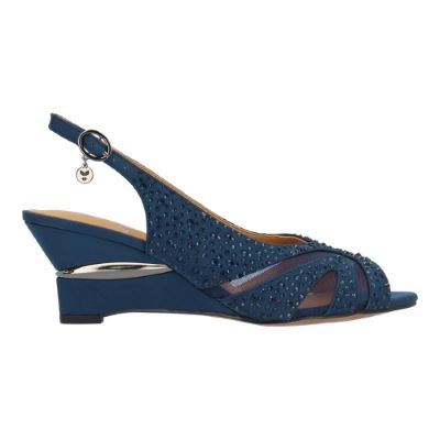 LOVELA-NAVY SATIN | J Renee