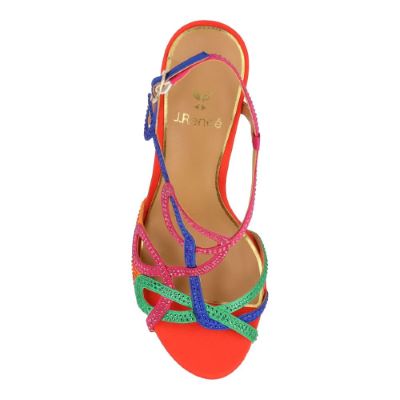 LULAH-BRIGHT MULTI SATIN/STONES | J Renee