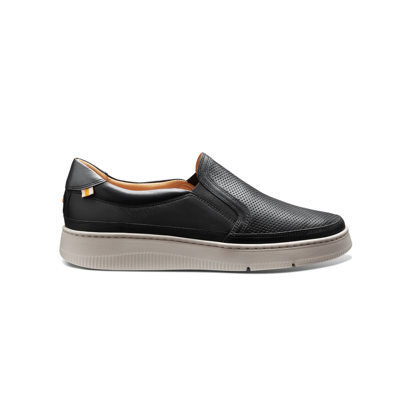 Women's Featherlight Laguna Slip-On-Black Leather | Samuel Hubbard