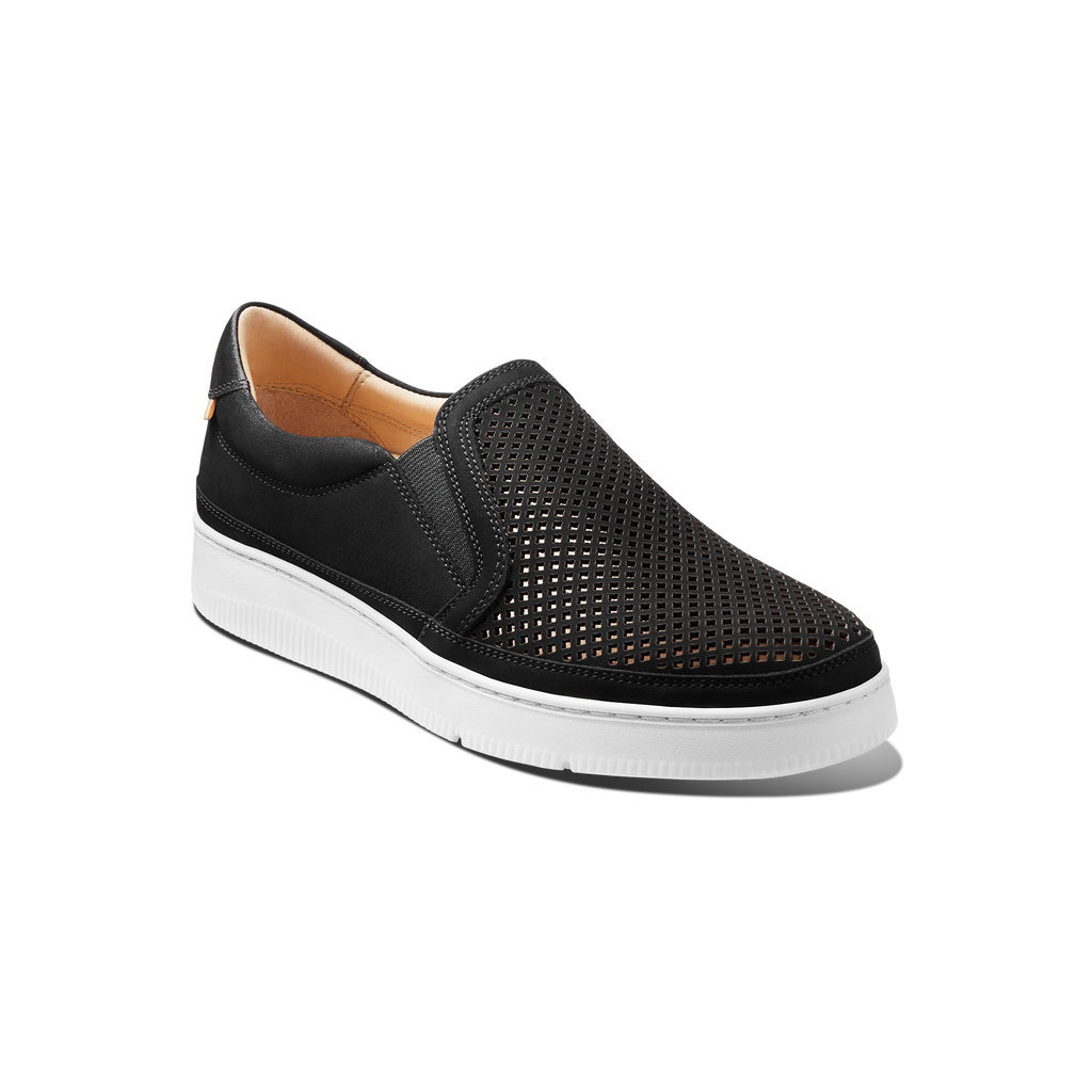 Women's Featherlight Laguna Slip-On-Black Nubuck | Samuel Hubbard