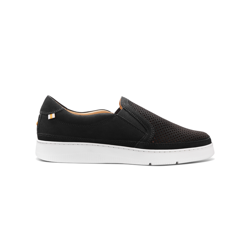 Women's Featherlight Laguna Slip-On-Black Nubuck | Samuel Hubbard