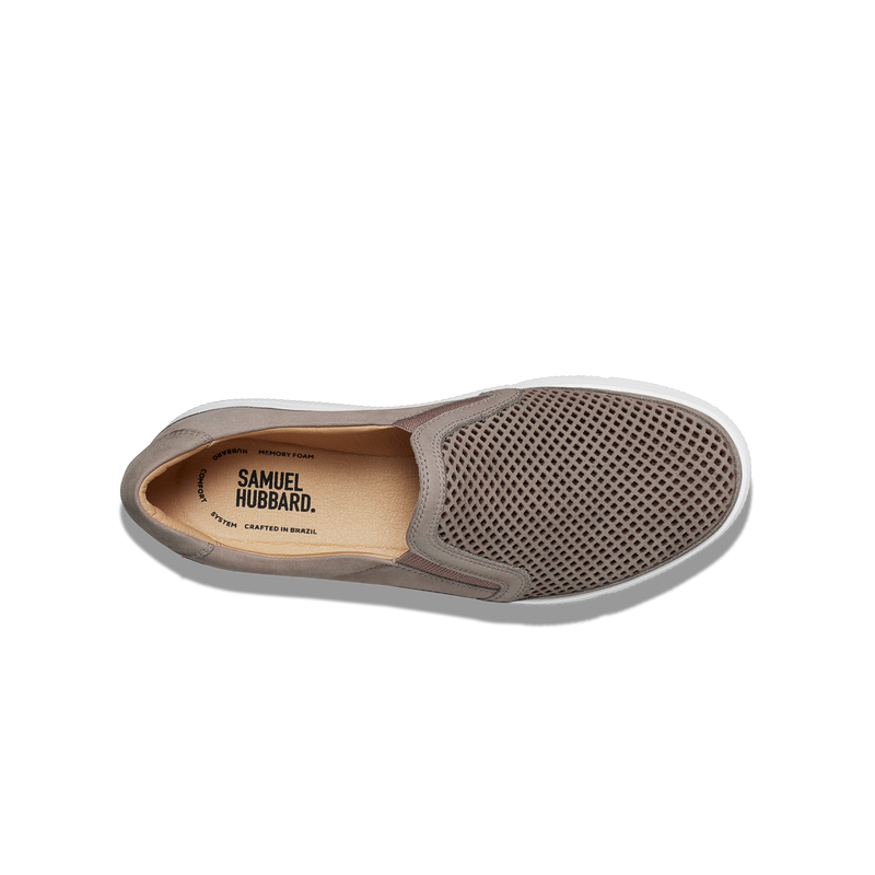 Women's Featherlight Laguna Slip-On-Mushroom Nubuck | Samuel Hubbard