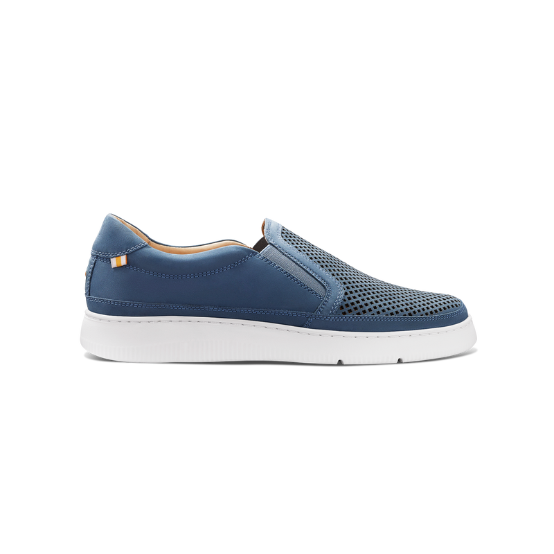 Women's Featherlight Laguna Slip-On-Steel Blue Nubuck | Samuel Hubbard