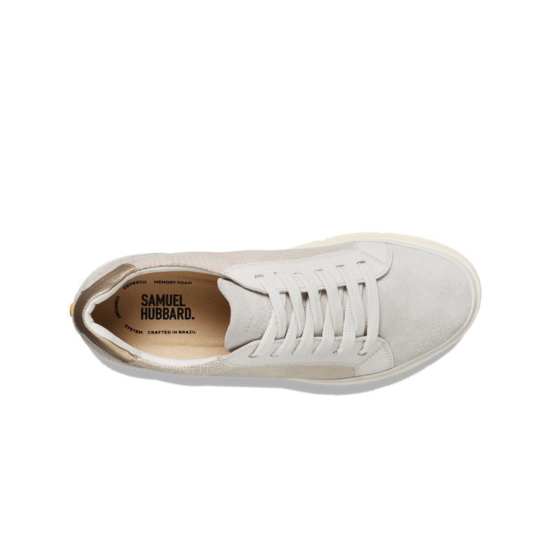 WOMEN'S FEATHERLIGHT LAGUNA SPORT-Textured Pearl Leather | Samuel Hubbard