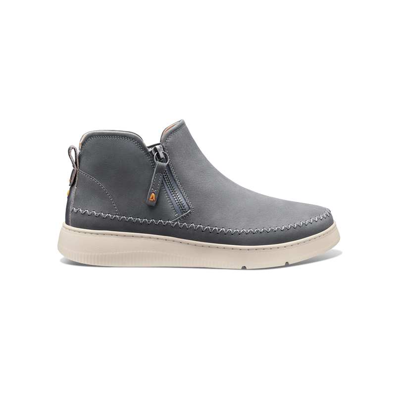 Women's Featherlight Laguna Zip Bootie-Gray Nubuck | Samuel Hubbard