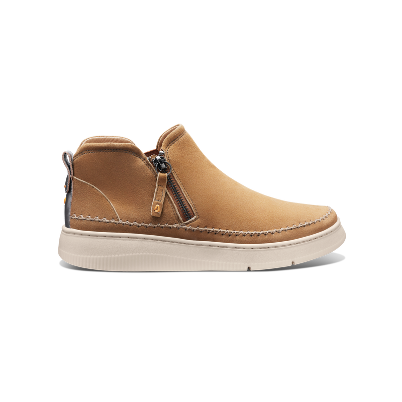 Women's Featherlight Laguna Zip Bootie-Nutmeg Suede | Samuel Hubbard