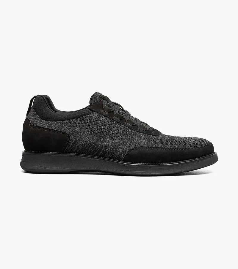 Launch Knit Elastic Lace Slip On-Black| Florsheim