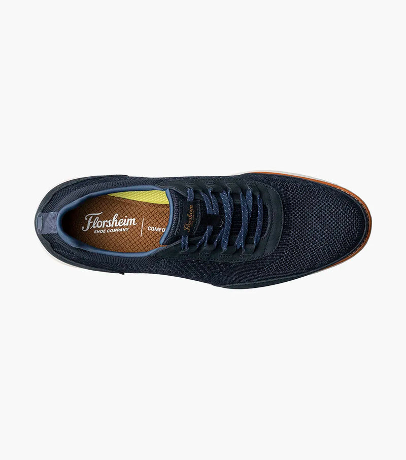 Launch Knit Elastic Lace Slip On-Navy| Florsheim