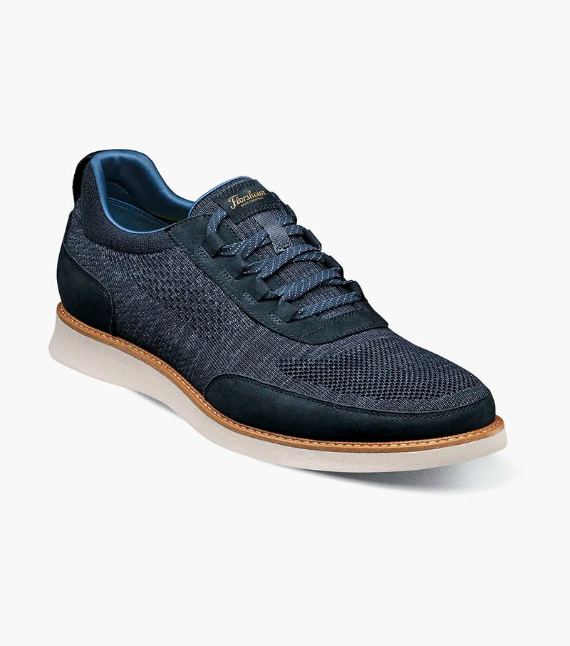 Launch Knit Elastic Lace Slip On-Navy| Florsheim