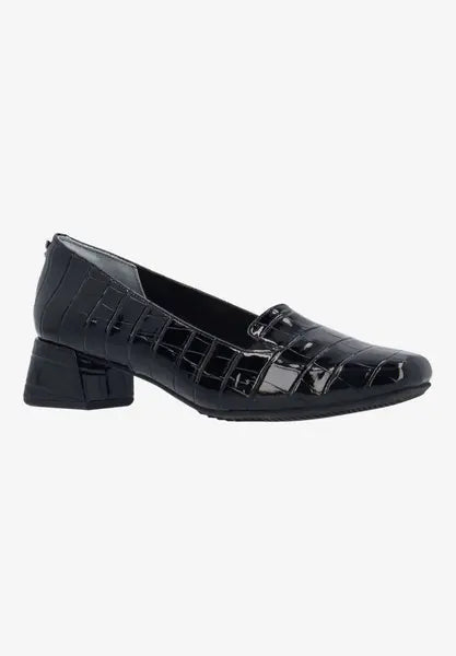 MAVORA-BLACK CROCO EMBOSSED |  J Renee