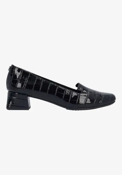 MAVORA-BLACK CROCO EMBOSSED |  J Renee