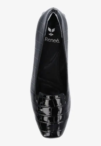 MAVORA-BLACK CROCO EMBOSSED |  J Renee