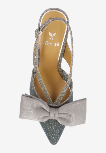 MORIGEN-PEWTER DOT MESH/GLITTER | J Renee