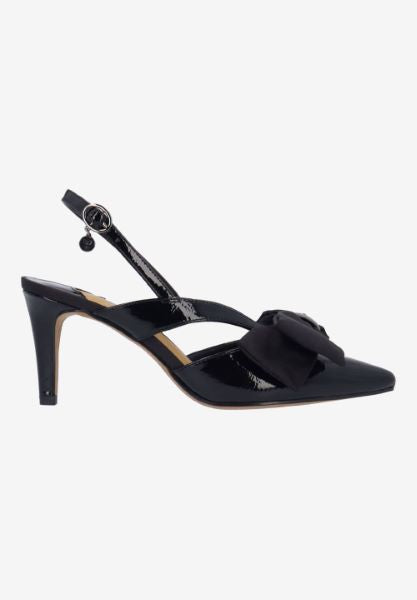 MORIGEN-BLACK PATENT/GROSGRAIN | J Renee