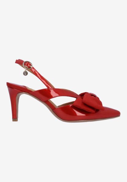 MORIGEN-RED PATENT/GROSGRAIN | J Renee