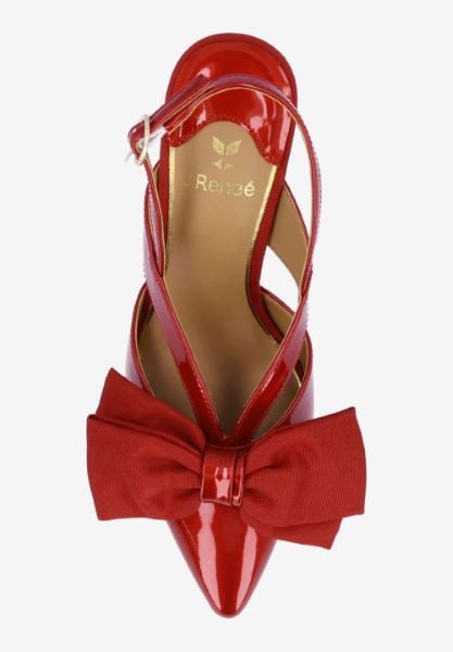 MORIGEN-RED PATENT/GROSGRAIN | J Renee