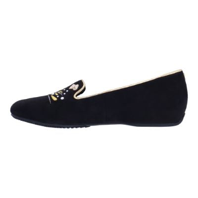 NEW YEAR|J Renee-BLACK SUEDE EMBROIDERED