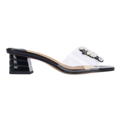 PEWDLE-CLEAR/BLACK PATENT | J Renee