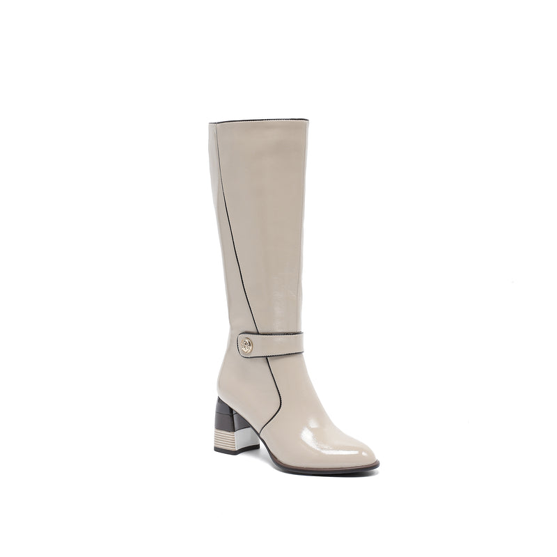 RANDI-Beige Patent| Ninety Union
