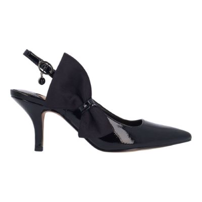 ROWIN-BLACK PATENT/GROSGRAIN| J Renee