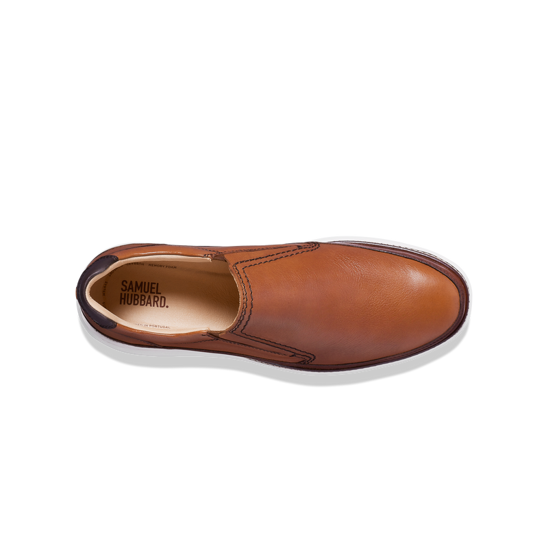 Men's Rafael Hybrid Slip-On-Tan Leather | Samuel Hubbard