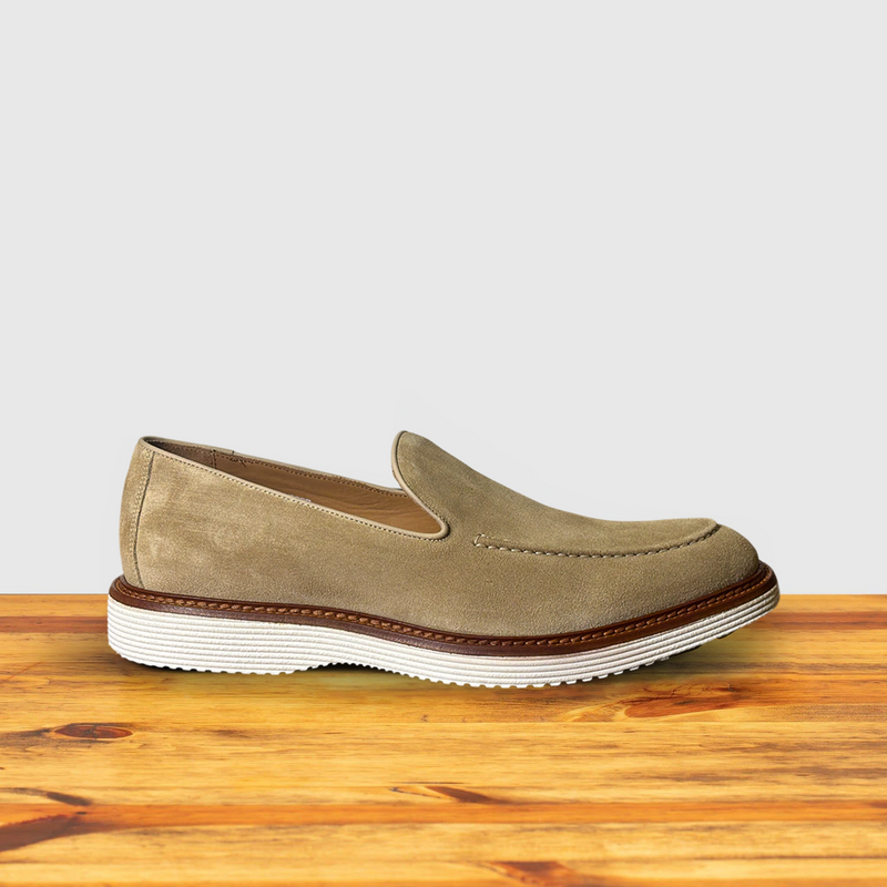 Calzoleria Toscana Riola Velour Suede Venetian Loafer | Toscana