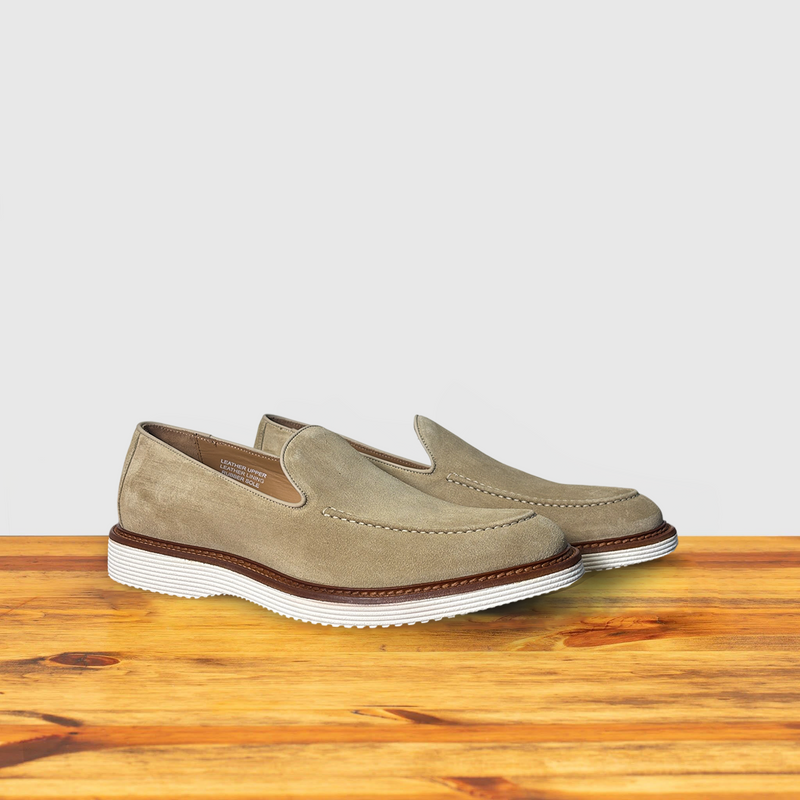 Calzoleria Toscana Riola Velour Suede Venetian Loafer | Toscana