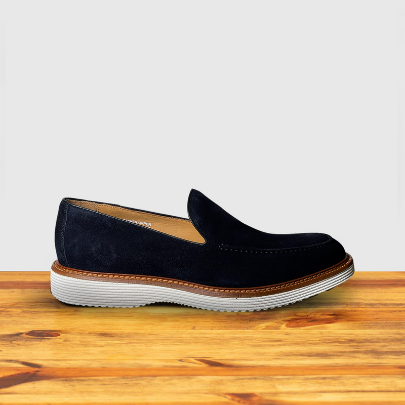 Calzoleria Toscana Riola Velour Suede Venetian Loafer | Toscana