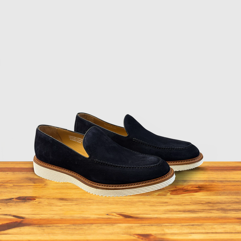 Calzoleria Toscana Riola Velour Suede Venetian Loafer | Toscana
