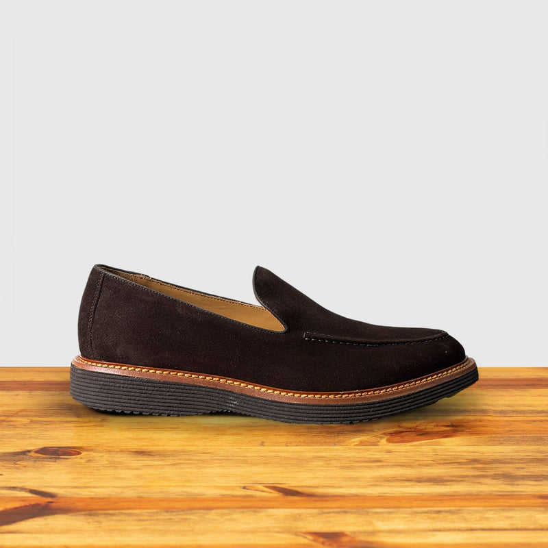Calzoleria Toscana Riola Velour Suede Venetian Loafer | Toscana