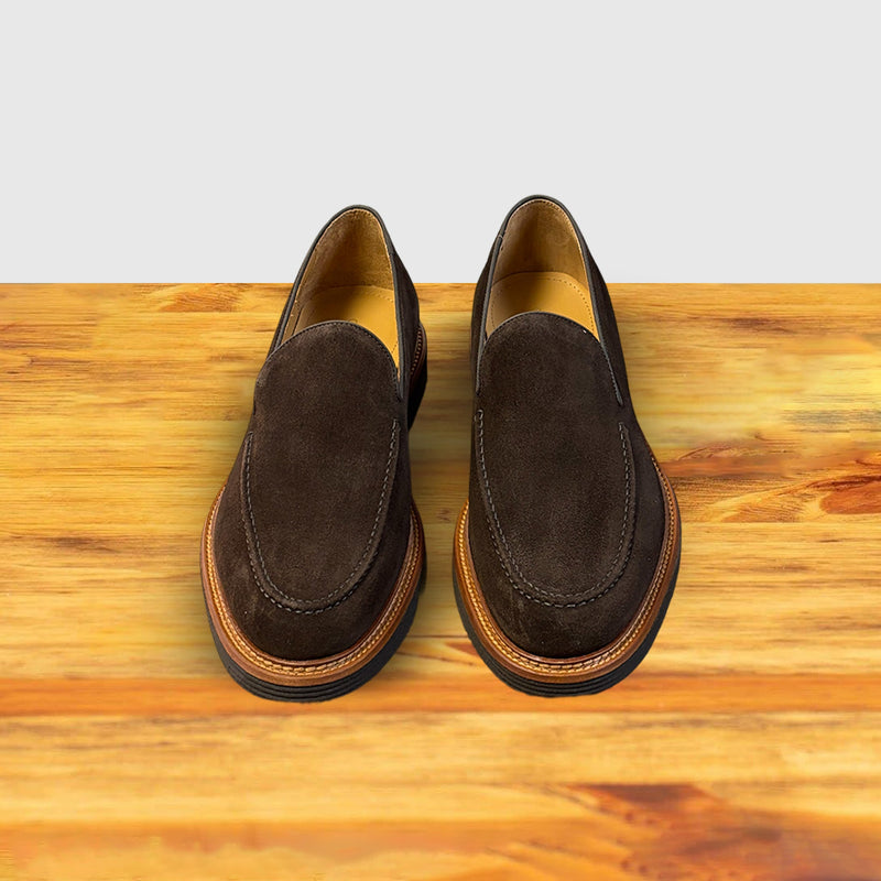 Calzoleria Toscana Riola Velour Suede Venetian Loafer | Toscana