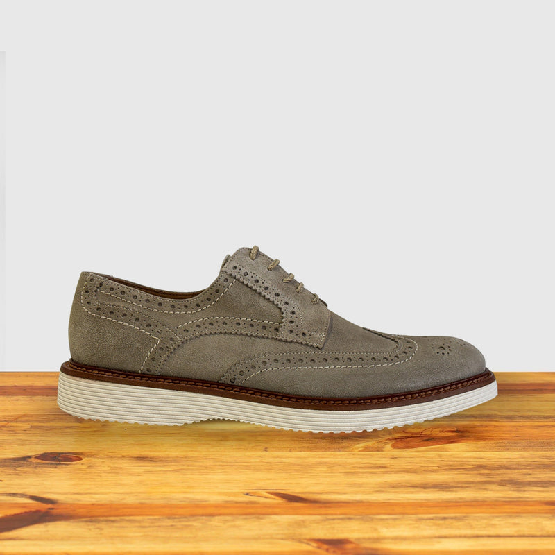Calzoleria Toscana Ronta Velour Suede Wingtip Derby | Toscana