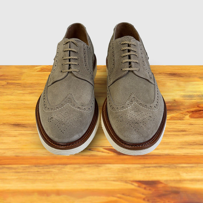 Calzoleria Toscana Ronta Velour Suede Wingtip Derby | Toscana