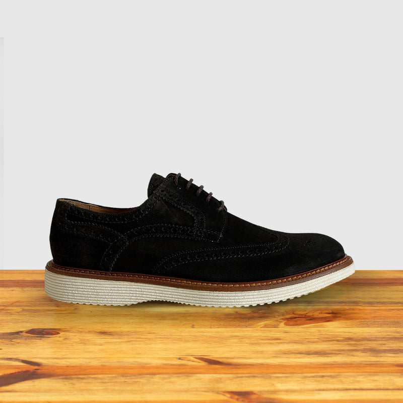 Calzoleria Toscana Ronta Velour Suede Wingtip Derby | Toscana