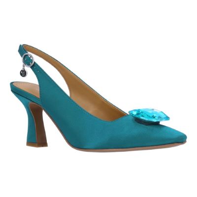 SASKIA-AQUA BLUE SATIN | J Renee