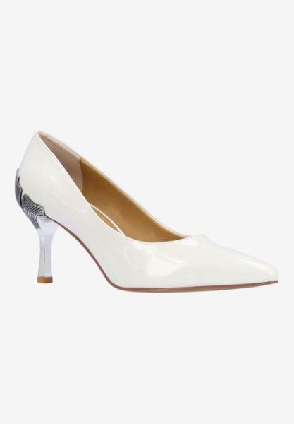 Tacy-WHITE PATENT | J Renee