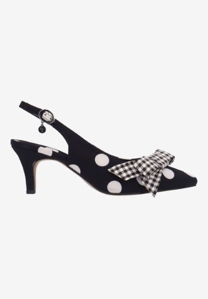 TAYLIN-BLACK/WHITE POLKA/GINGHAM | J Renee