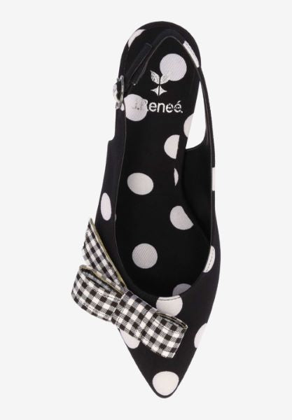 TAYLIN-BLACK/WHITE POLKA/GINGHAM | J Renee