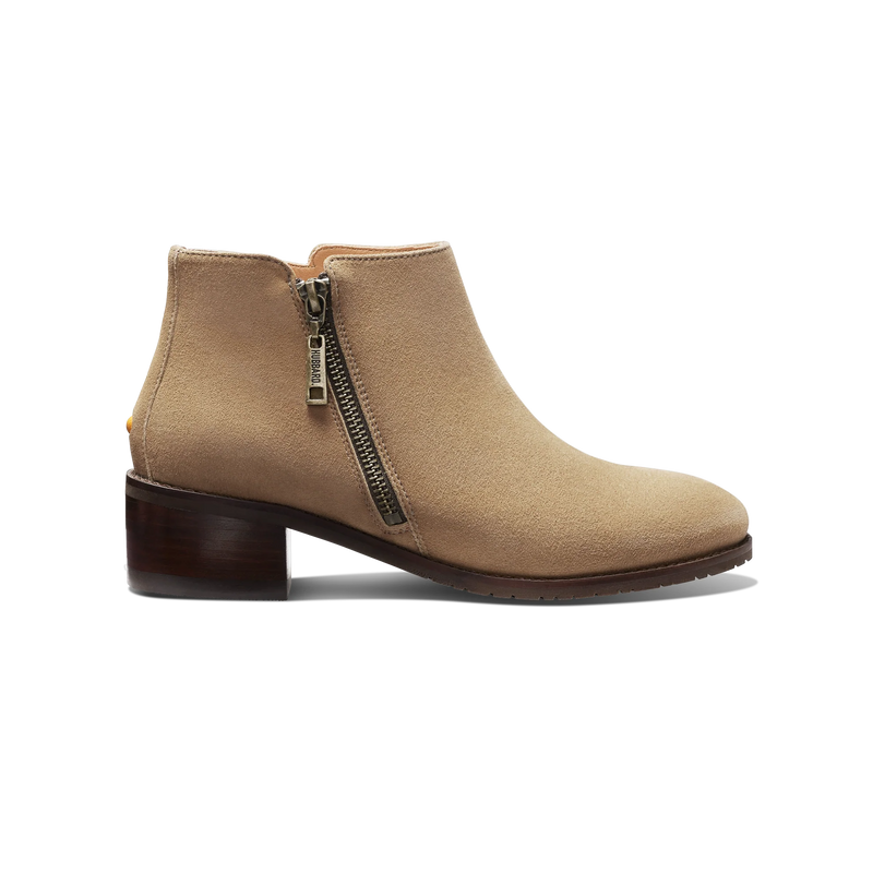 Women's Valencia Ankle Boot-Tan Suede | Samuel Hubbard
