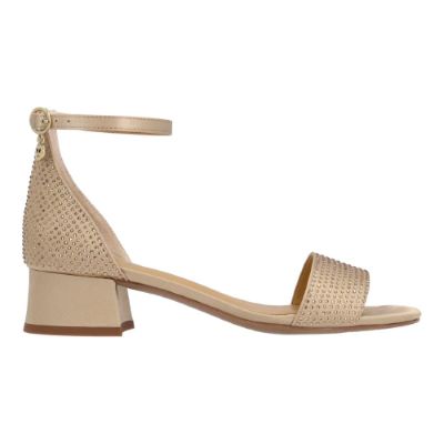 WINSLEY-BEIGE SATIN/RHINESTONES | J Renee