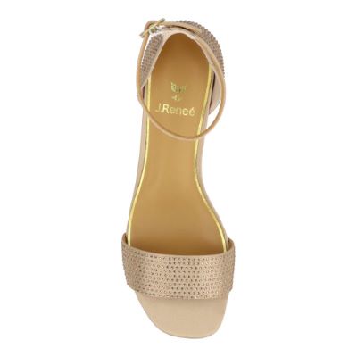 WINSLEY-BEIGE SATIN/RHINESTONES | J Renee
