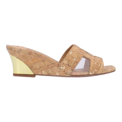 ZAHRA-NATURAL/GOLD CORK/MESH | J Renee