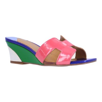 ZAHRA-PINK/ORANGE/BLUE PATENT| J Renee