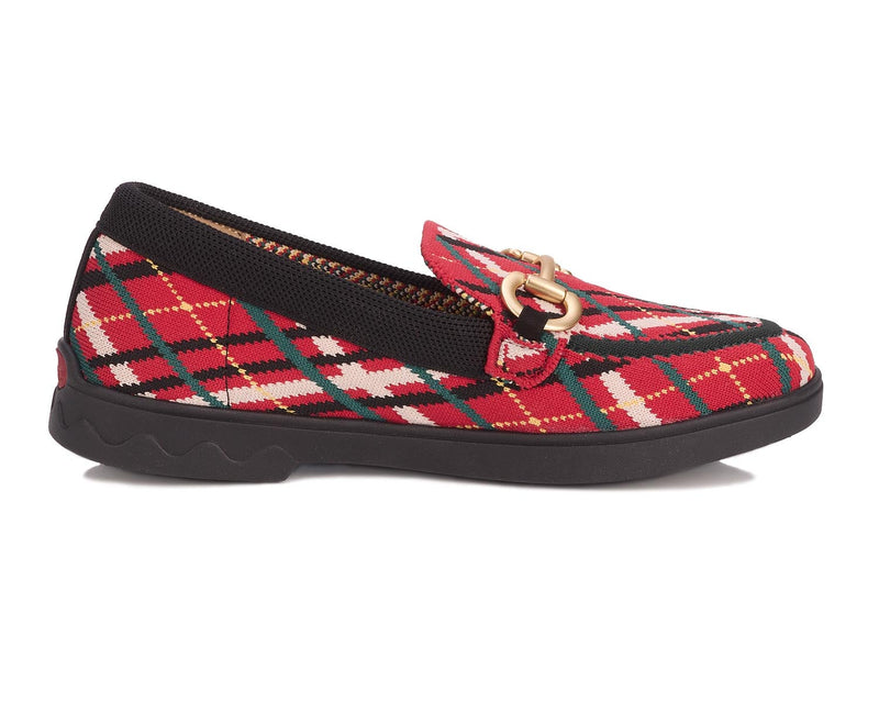 GWYNETH-Tartan Plaid Knit | Ros Hommerson