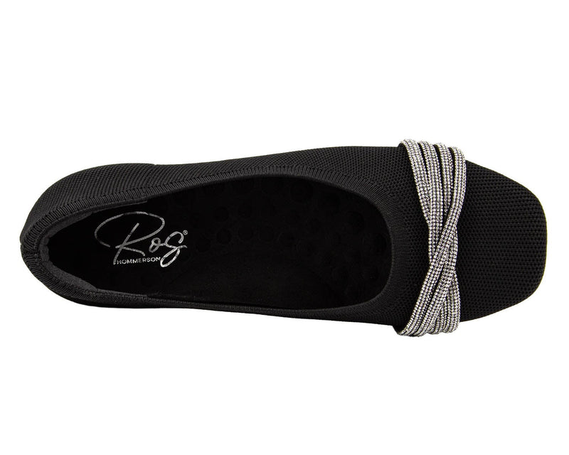 NISSA-Black Knit with Silver | Ros Hommerson